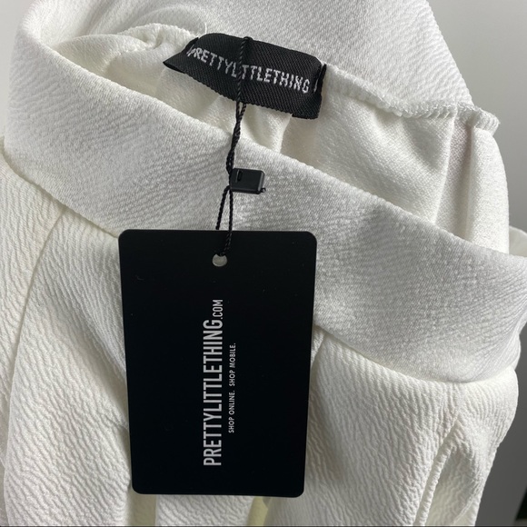 NWT PRETTYLITTLETHING White Tennis Skirt Stretch - Picture 6 of 9